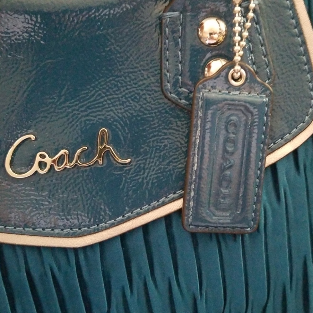 Coach Vtg Ashley Satchel brand NWT Ocean Turquoise - Picture 7 of 7
